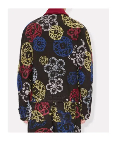 Kenzo Embroidered Jacket In Multi