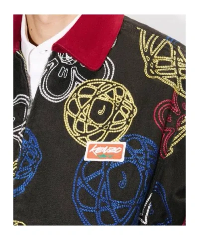 Kenzo Embroidered Jacket In Multi