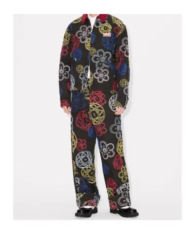 Kenzo Embroidered Jacket In Multi