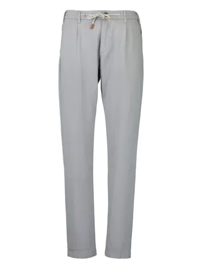 Eleventy Drawstring Trousers In Gray