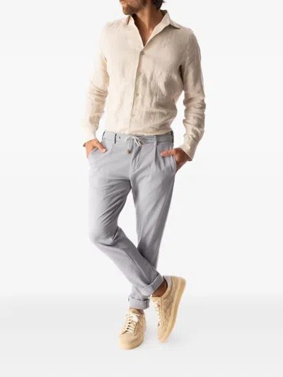 Eleventy Drawstring Trousers In Gray