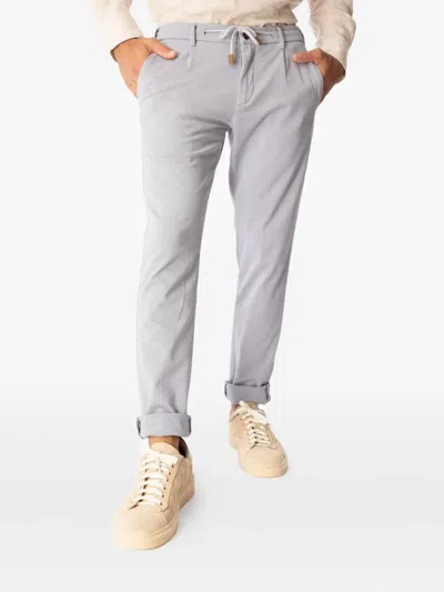 Eleventy Drawstring Trousers In Gray