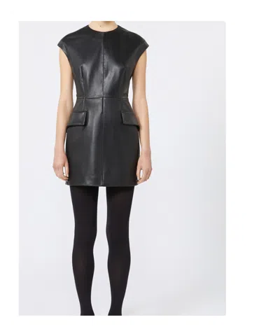 Sportmax Sleeveless Nappa Dress In Black