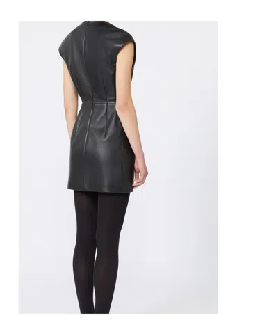 Sportmax Sleeveless Nappa Dress In Black