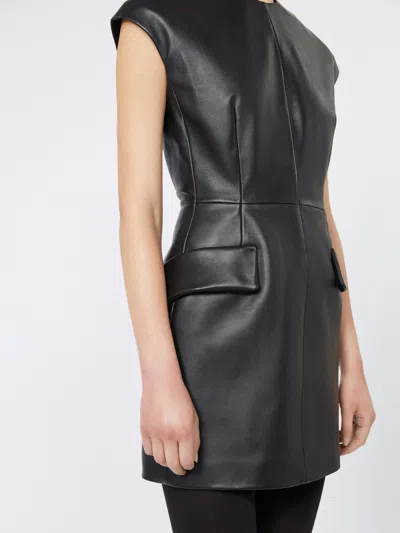 Sportmax Sleeveless Nappa Dress In Black