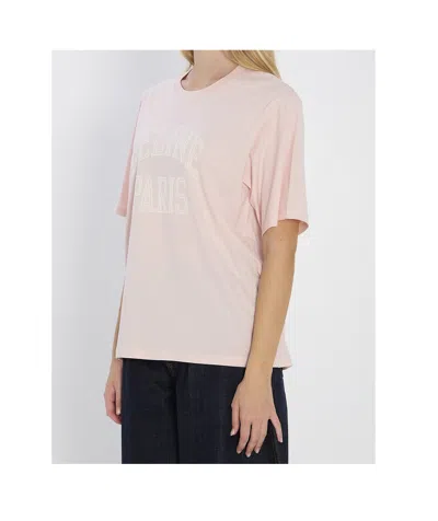 Celine Crew Neck T-shirt In Pink