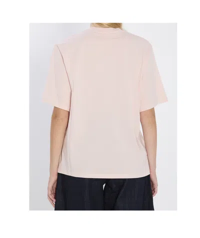 Celine Crew Neck T-shirt In Pink