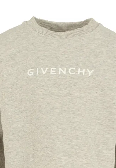 Givenchy Logo Sweatshirt In Gray