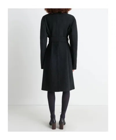 Lemaire Belted Tailored Coat Clothing In Black
