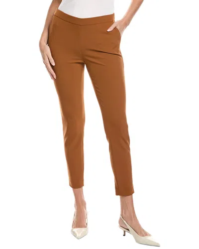 Lafayette 148 New York Murray Cropped Pant In Brown