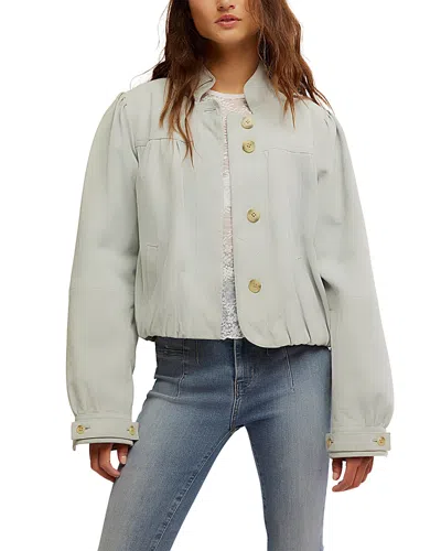 Free People Nimbus Suede Jacket In Gray