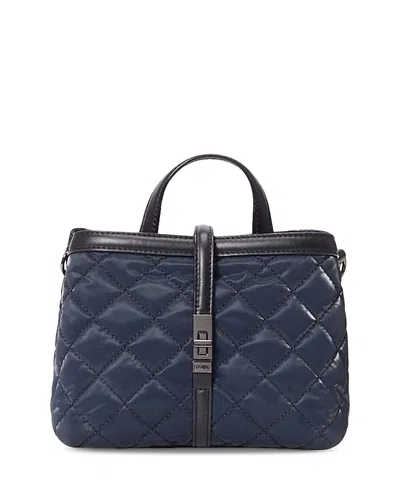 Mz Wallace Astor Mini Quilted Top Handle Crossbody In Blue