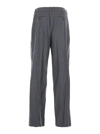 Dunst Pleated-front Trousers In Gray