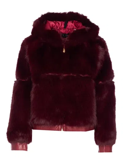 人造皮草连帽夹克