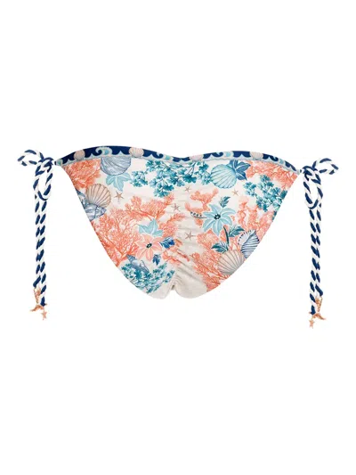 Agua Bendita Alegria Sereia Side Tie Bikini Bottom In Multi