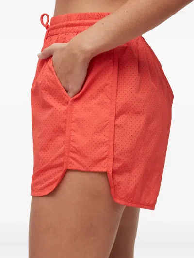 Osklen Micro-perforated Drawstring Shorts In Orange