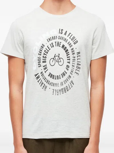 Osklen Cycling Graphic Tee In Gray