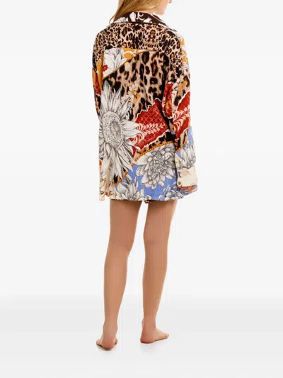 Agua Bendita Leopard-print Shirt In Multi