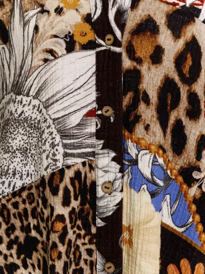 Agua Bendita Leopard-print Shirt In Multi