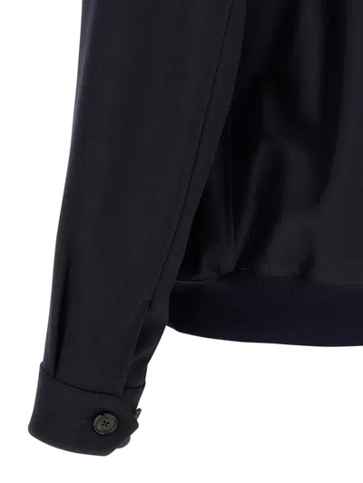 Baracuta G18 Melton Blu Jacket In Blue