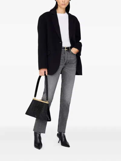 Anine Bing Elia Alpaca-wool Beanie Grey Leopard Pattern In Gray