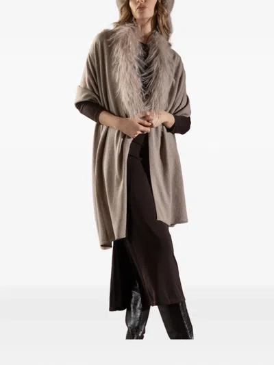 Nima 1708 Open-front Jacket In Neutral