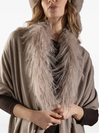 Nima 1708 Open-front Jacket In Neutral