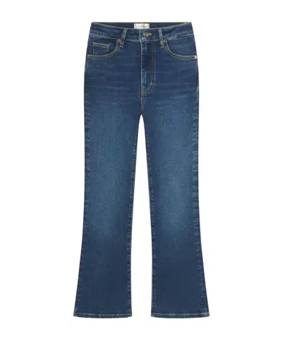 Frame Le Crop Mini Boot Jean In Samson In Blue