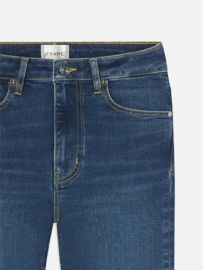 Frame Le Crop Mini Boot Jean In Samson In Blue