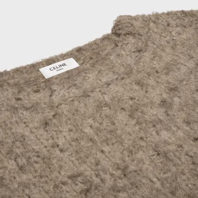 Celine Crewneck Sweater In Yak Wool In Multi