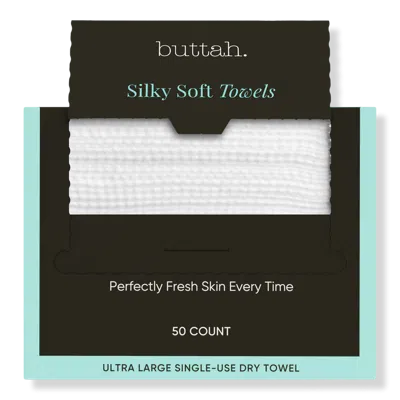 Buttah Skin Silky Soft Disposable Face Towels In White