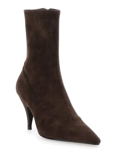 Jeffrey Campbell Pointed-toe Ankle Boots In Brown