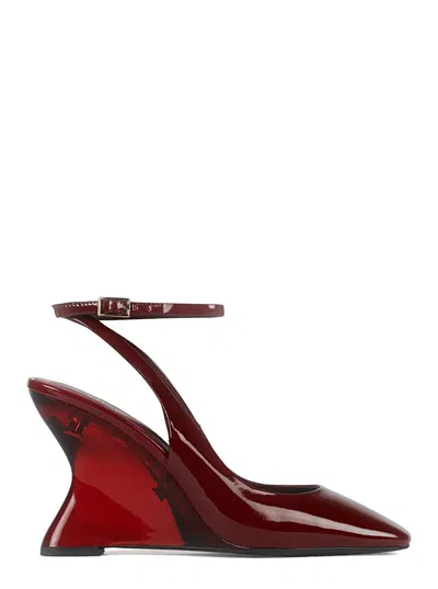 Jeffrey Campbell 95mm Ankle-strap Square-toe Wedge Sandals In Multi