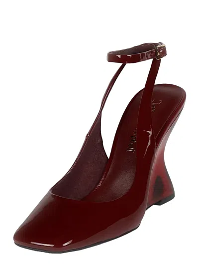 Jeffrey Campbell 95mm Ankle-strap Square-toe Wedge Sandals In Multi