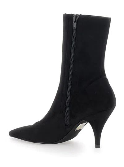 Jeffrey Campbell Pointed-toe Suede Boots In Black