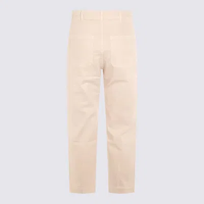 Eleventy Straight Trousers With Pockets And Belt Loops In Neutral