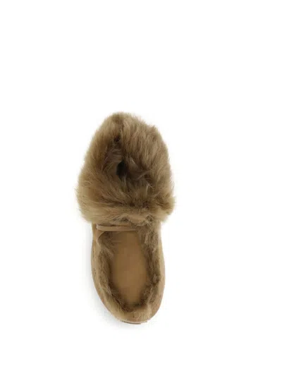 Pedro Garcia Furry Ankle Boots In Brown
