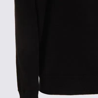 Malo Black Cashmere Crewneck Pullover In Blue