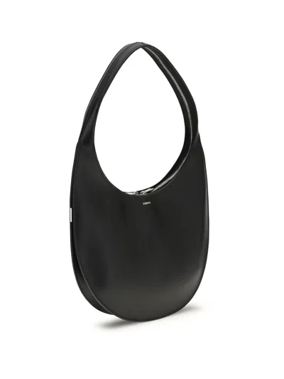 Coperni Medium Soft Swipe Leather Shoulder Bag In Black