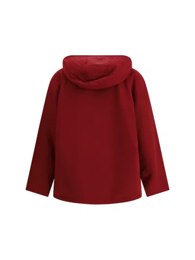 Gucci Women Red Polyester Faille Jacket In White
