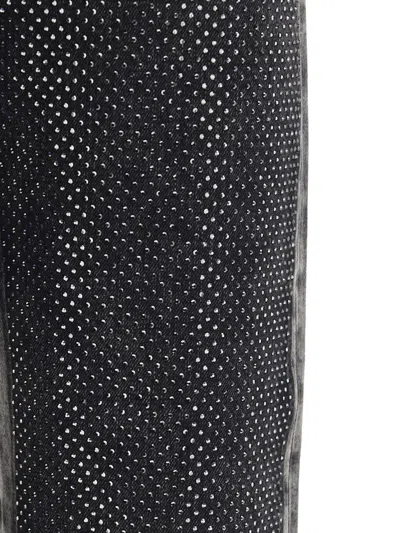 Pinko Five-pocket Jeans With Mini Studs In Black
