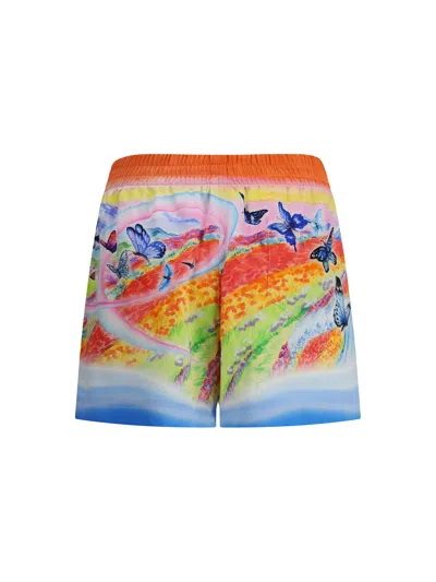 Casablanca Women Teacher Butterfly Landscape Shorts In Multi