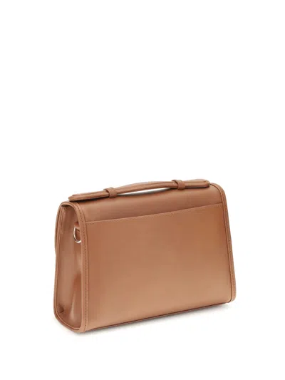 Gabriela Hearst Small Leonora Top-handle Clasp Bag In Brown