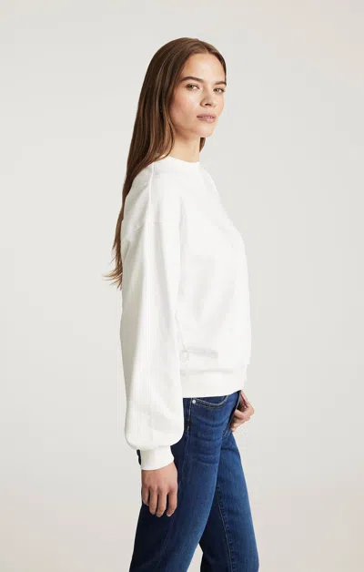 Mavi Crew Neck Sweatshirt In Antique White