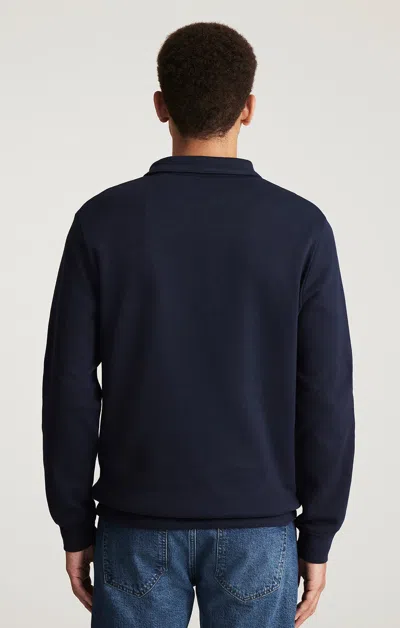 Mavi Half Zip Sweatshirt In Baritone Blue In Blue