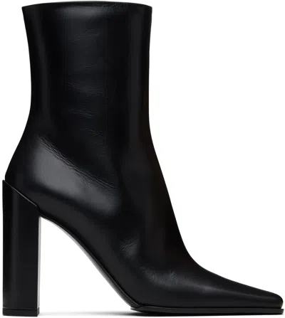 Alaïa Square Calfskin Leather Ankle Boots In Multi