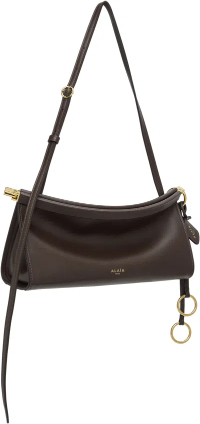 Alaïa Brown 'le Click' East West Small Bag In Brown