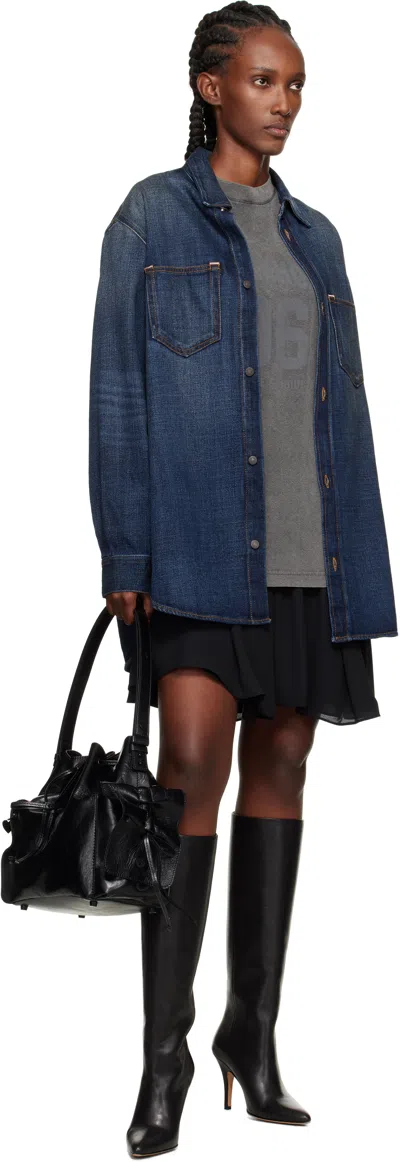 Acne Studios Black Multipocket Bucket Bag In Black