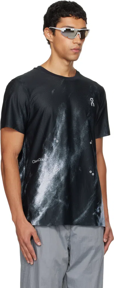 On Black Pace Mesh T-shirt In Black