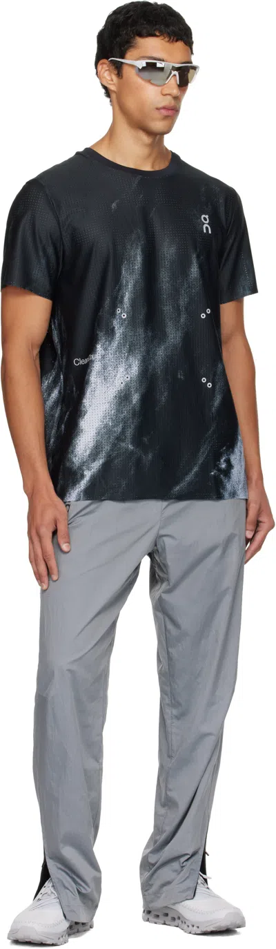 On Black Pace Mesh T-shirt In Black
